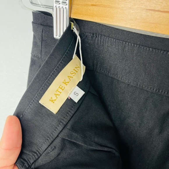 Kate Kasin Bodycon Fitted Black High Waisted Pencil Professional Skirt - Picture 8 of 9